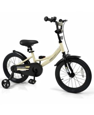 Kids Training Bike with Adjustable Seat Dual Brake System and Rubber Tires