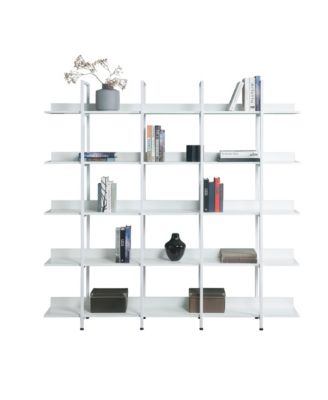 5 Tier Bookcase, Industrial Style Shelf