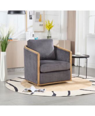 Streamdale Swivel Barrel Chair, Comfortable Accent Sofa, 360 Swivel, Cozy Lounge Chair