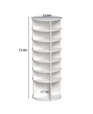 Streamdale 7-Tier Spinning Shoe Rack 360 Revolving Organizer, Fits 28 Pairs