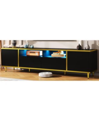 70.9" LED TV Stand - 2 Shelves Drawers & Cabinets