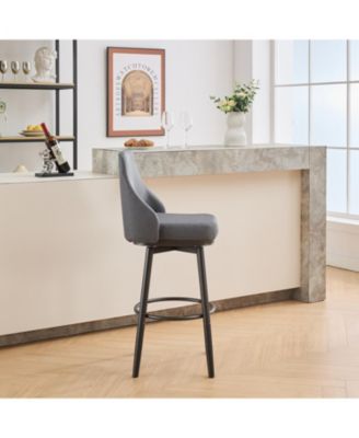 Streamdale swivel bar & couter stool, 24"&30" adjustable, (set of 2) Fabric color