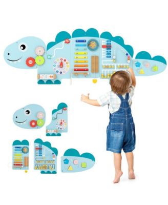 Montessori Wall Activity Board with Sensory Learning Games for Toddlers