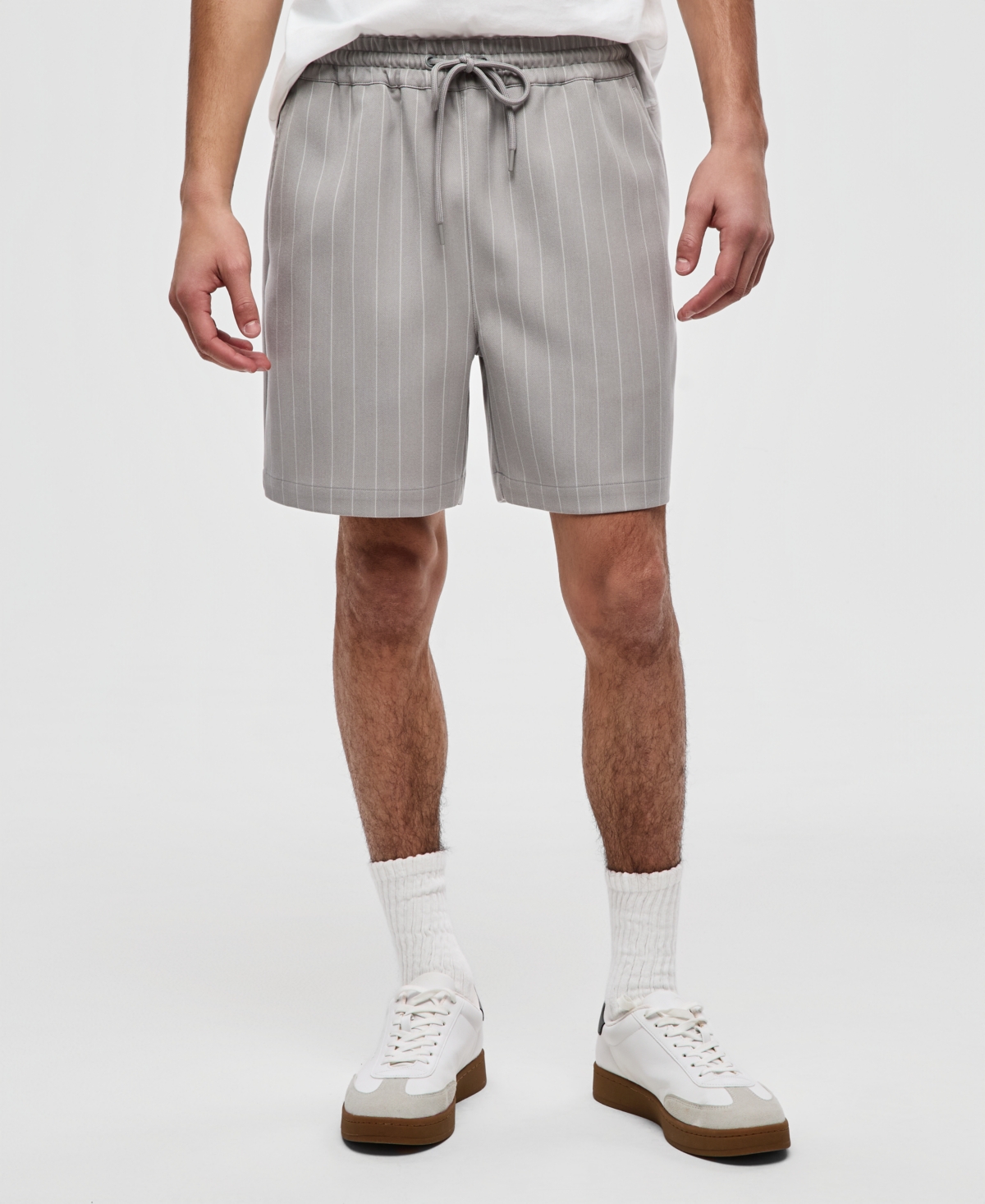 Mode of One Men's Pinstripe Pull-On Shorts, Macy's Exclusive