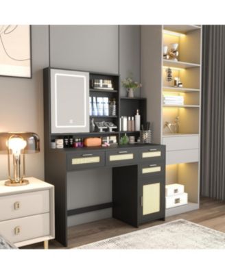 Streamdale LED Makeup Vanity with Adjustable Lighting & Ample Storage