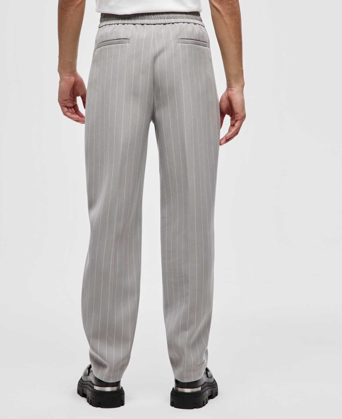 Mode of One Men's Pinstriped Woven Relaxed Pants, Macy's Exclusive