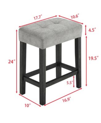 Industrial Bar Table Set with Power Outlet
