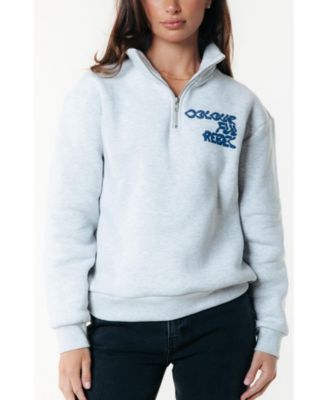 Women's Uni Bold Logo Relaxed Zip Sweat