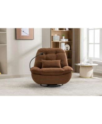 Power Recliner with Bluetooth and USB, Grey