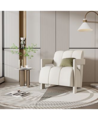 Modern Armchair Set of 2, L-Arms, Polyester