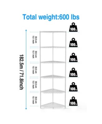 Corner Wire Shelf Rack