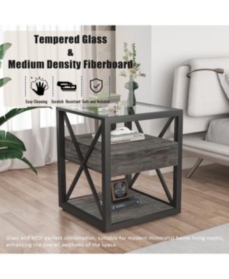 Modern End Table Set of 2
