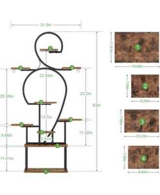 9-Tier Plant Stand with Grow Light