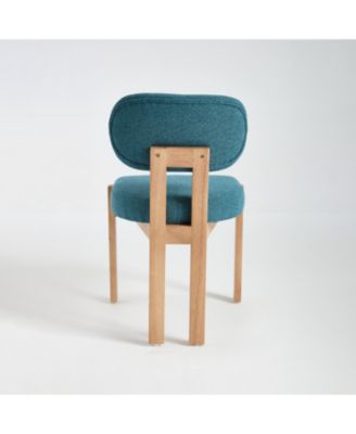 Modern Fabric Upholstered Dining Chairs (Set of 2)