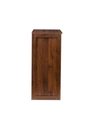  Walnut Modular Wine Bar Cabinet