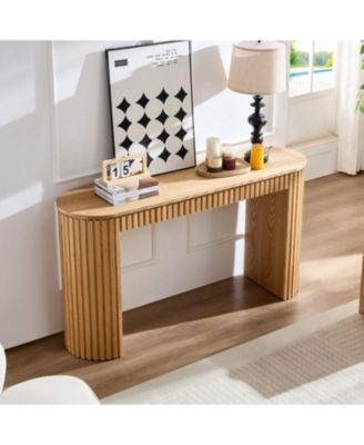 Modern Console Table with Drawer - NATURE