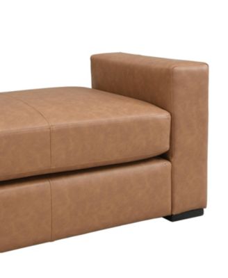 Stylish and Durable Faux Leather Ottoman