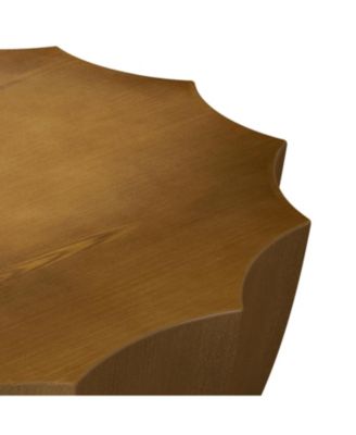35.4" Modern Waterproof MgO Cement Coffee Table (Wood Grain