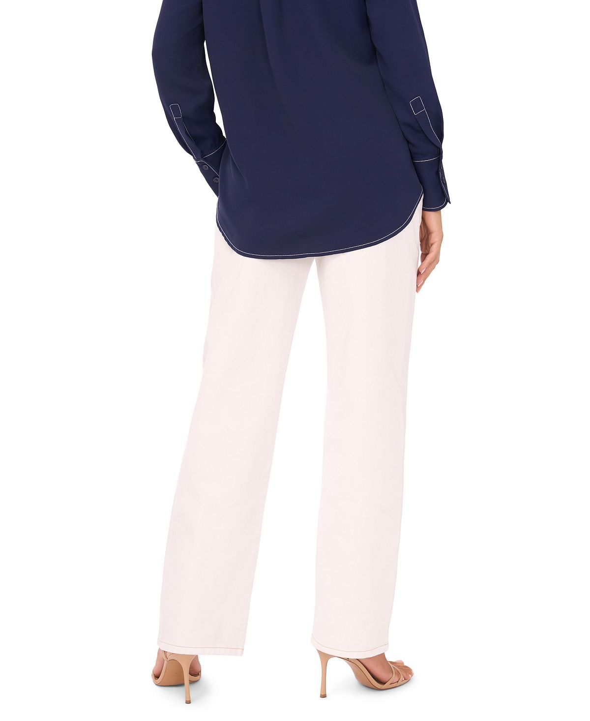 Vince Camuto Women's Curved Seam Straight Jeans view 5 — MAYCSS fashion products