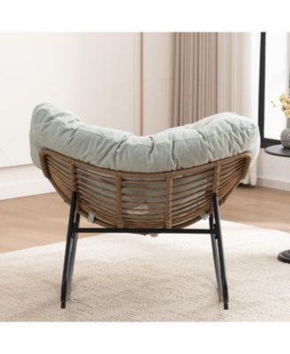 Chenille Rocking Accent Chair