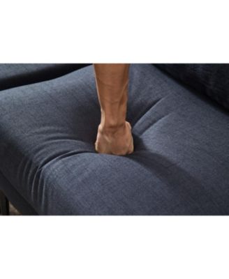 106" Sectional Sofa Couch Set, L-Shaped, 6-Seat, Linen with Metal Legs