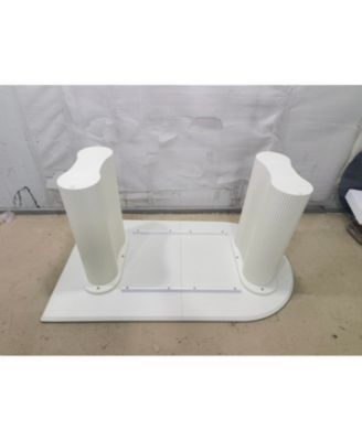 Modern Cream Dining Table & Irregular Side Table