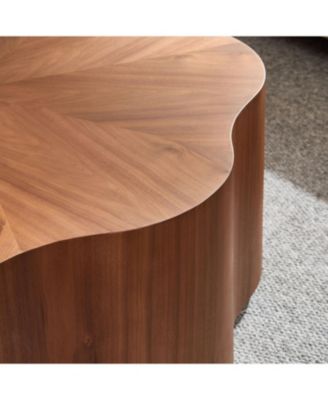 Petal Coffee Table with Drawer - No Assembly Needed