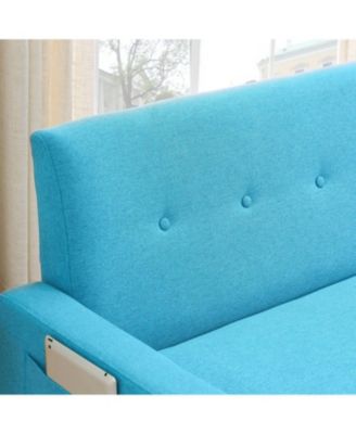 57" Comfortable Double Sofa w/ Storage