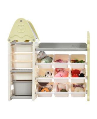 Toy Storage Organizer with 14 Bins for Kids