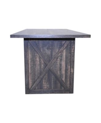 Farmhouse Dining Table 70.87" Gray