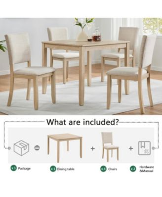 Modern 4-Person Dining Set