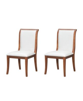 Streamdale Walnut Upholstered Dining Chairs (Set of 2)