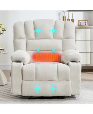 Living Space Reclining Chair Recliner Sofa with Heating and Vibration