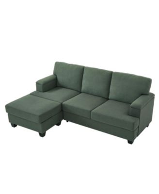 Streamdale 86" L-Shaped Sectional Sofa with Ottoman