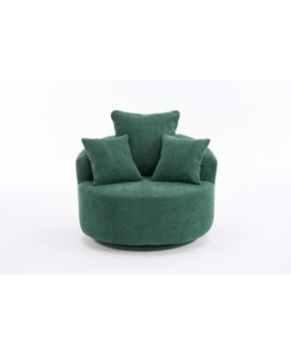Streamdale Swivel Barrel Accent Chair with Pillows