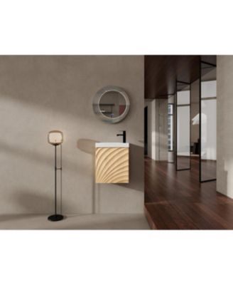 18.5" Wall-Mount Vanity, Resin Sink, Soft Close