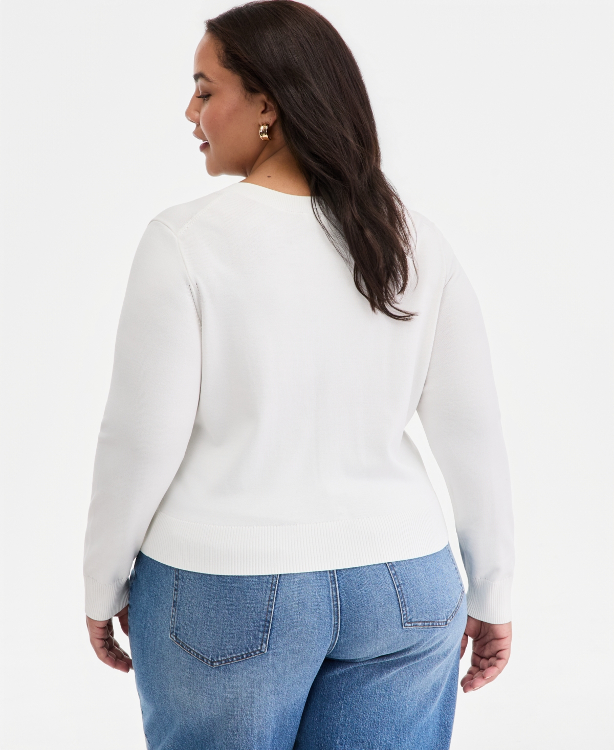 On 34th Trendy Plus Sweater Cardigan, Exclusively at Macy's