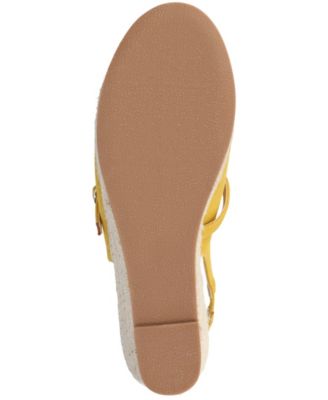 Journee Women's Asmyna Slingback Mary Jane Espadrille Wedges