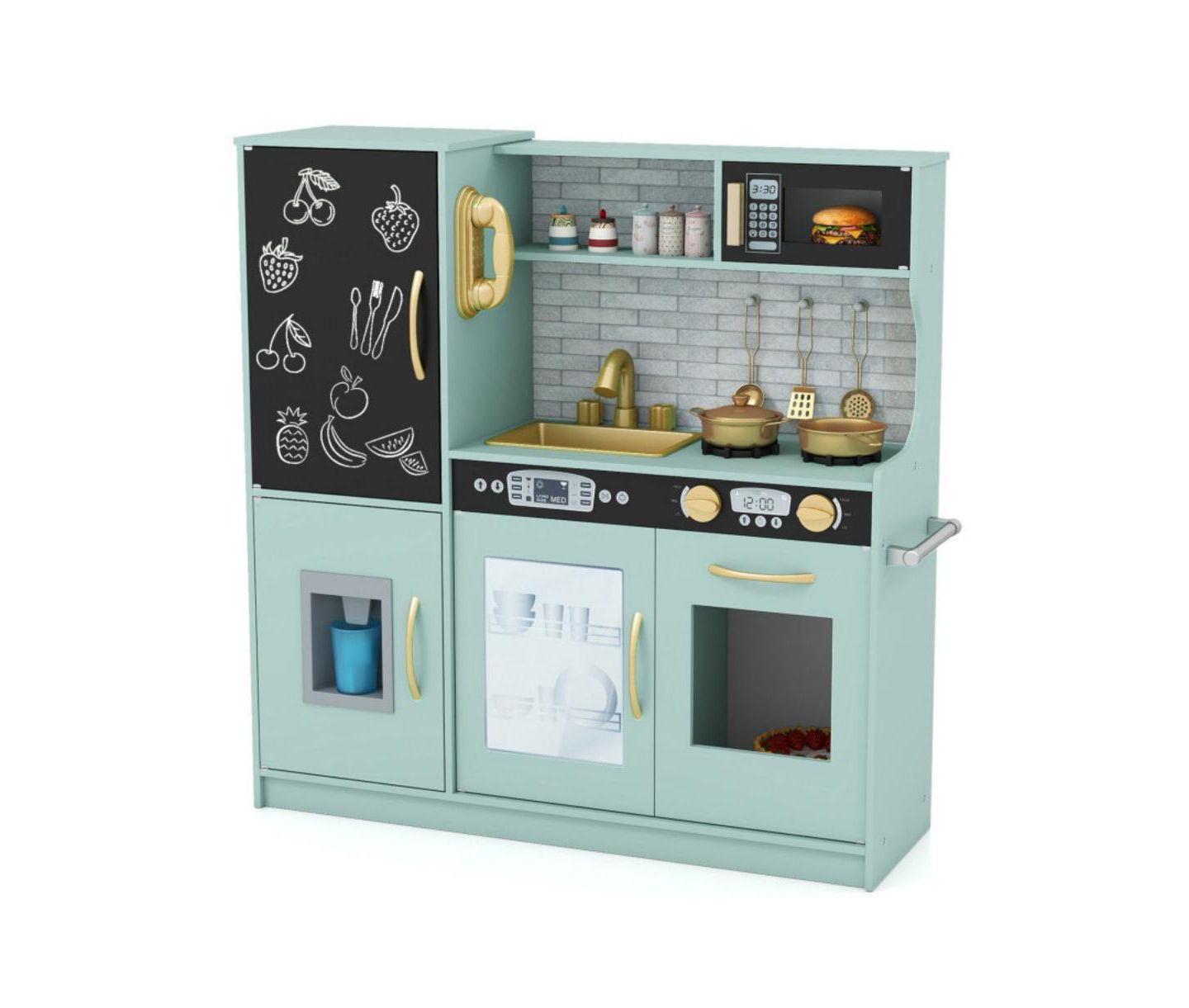 Детская игрушка HONGGE Interactive Play Kitchen, Ages 3–6, цвет: Зелёный — фото 1