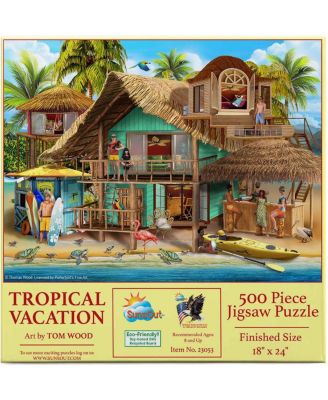 Tropical Vacation 500 piece Jigsaw Puzzle for Adults