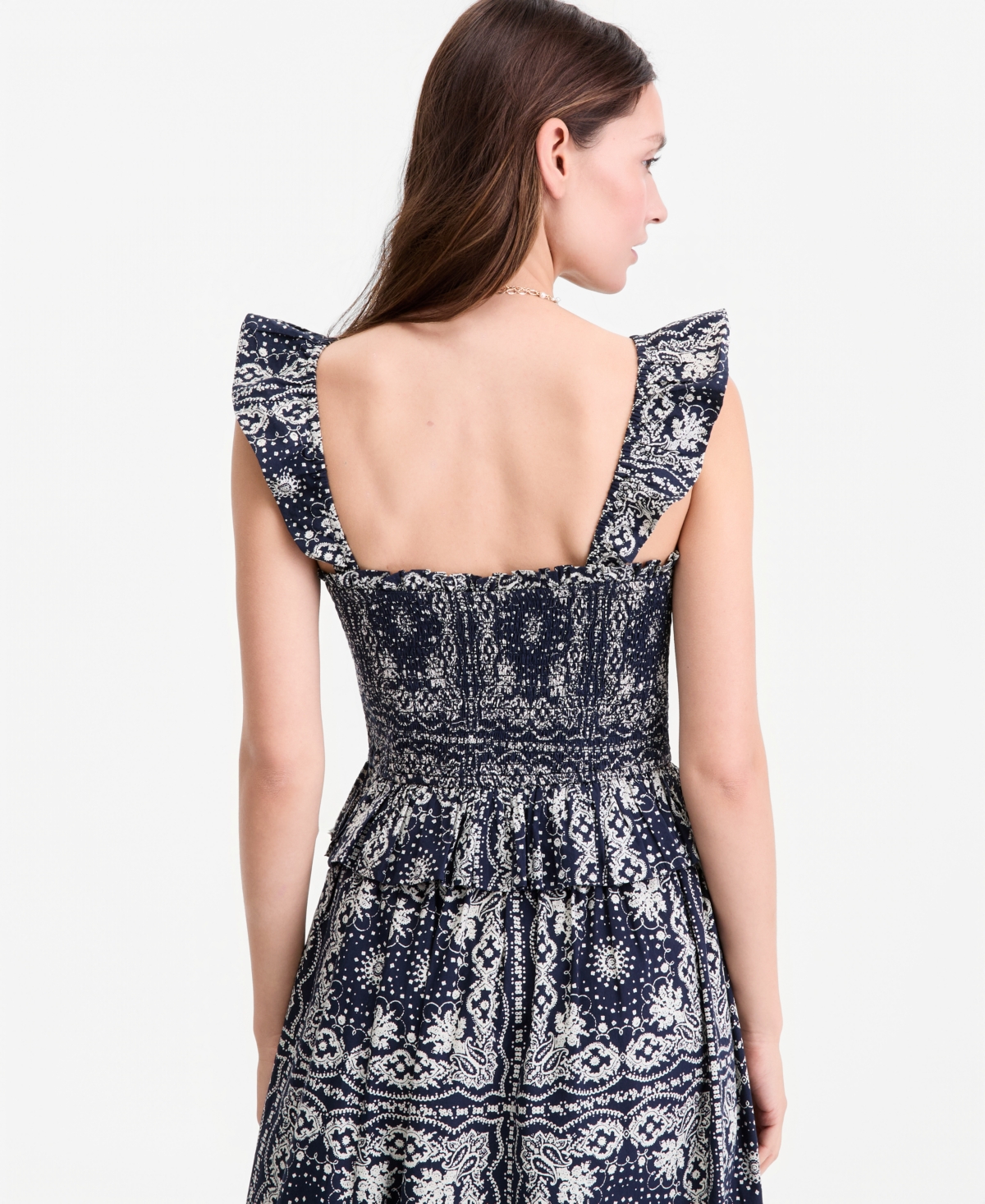 On 34th Women's Smocked Ruffle-Trim Tank, Macy's Exclusive