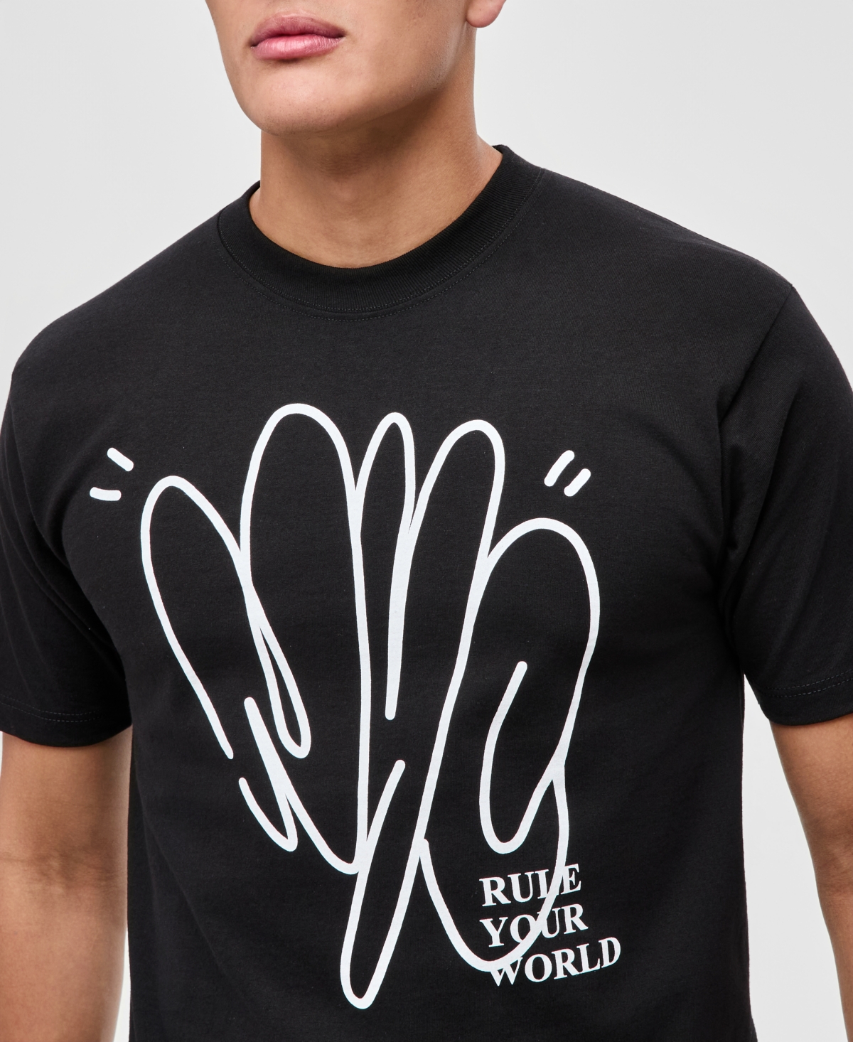 Mode of One Men's Cotton Rule Your World Graphic T-Shirt, Macy's Exclusive