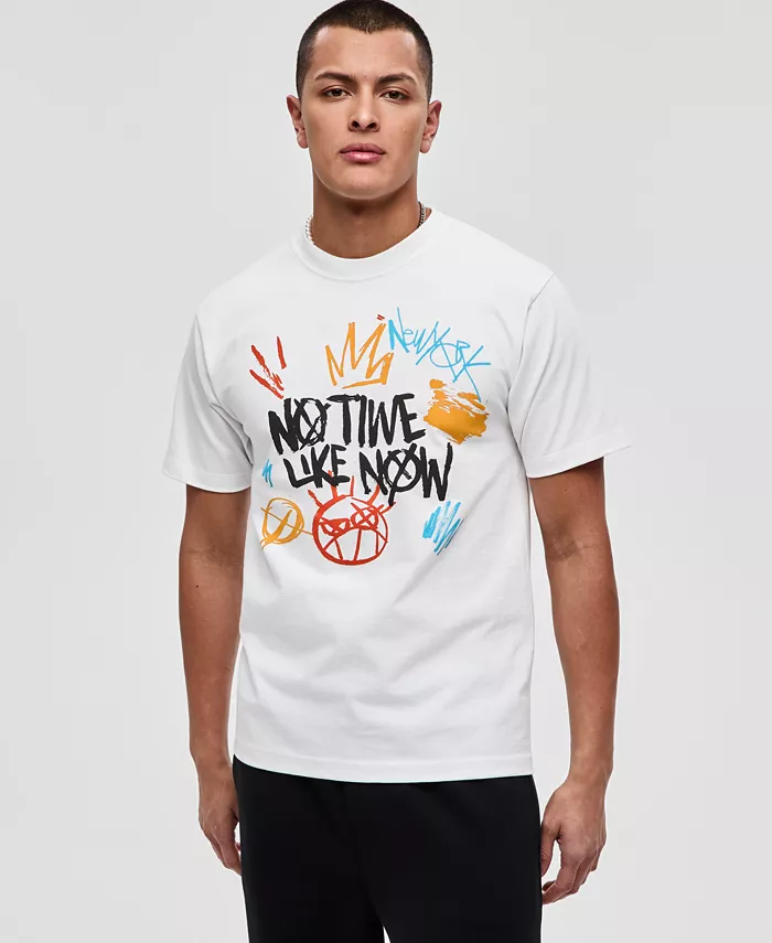 Men's Cotton No Time Like Now Graphic T-Shirt