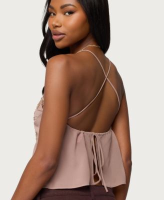 Women's Sorina Embellished V Neck Top