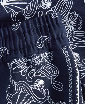 Women's Bandana-Print Pull-On Shorts