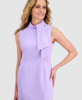 Women's Tie-Neck Sheath Dress 