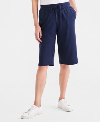 Women's Mid Rise Sweatpant Bermuda Shorts