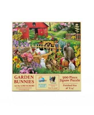 Garden Bunnies 500 piece Jigsaw Puzzle for Adults Easter