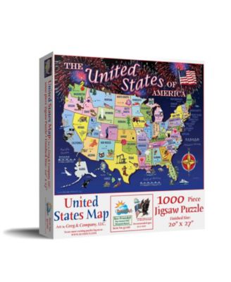 United States Map 1000 piece Jigsaw Puzzle for Adults Fourth of July