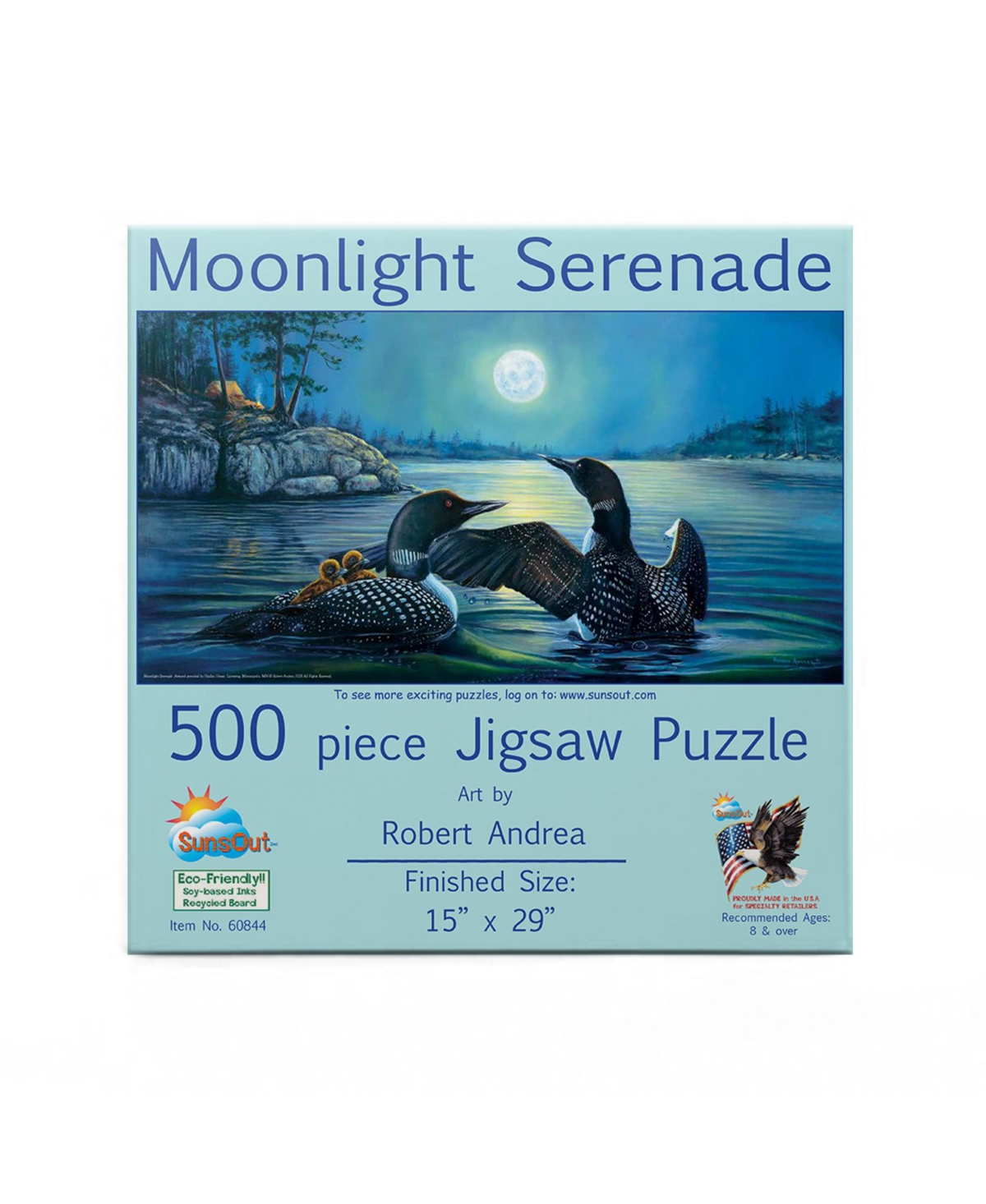 SunsOut Moonlight Serenade 500 piece Jigsaw Puzzle for Adults